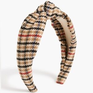 J. Crew Houndstooth knot headband